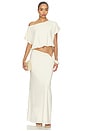 view 5 of 6 FALDA ALIA MAXI in Cream