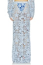 view 4 of 6 Tala Crochet Maxi Skirt in Cerulean