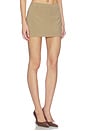 view 2 of 6 Roxana Mini Skirt in Olive Grey