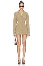 view 6 of 6 Roxana Mini Skirt in Olive Grey