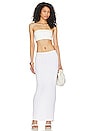 view 4 of 4 Lounge Baha Ribbed Skirt in White
