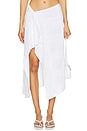 view 1 of 6 Asta Handkerchief Skirt in White