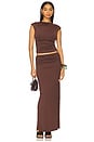 view 5 of 6 Gabby Maxi Skirt in Coffee