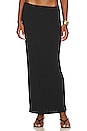 view 1 of 4 Lounge Baha Ribbed Skirt in Black