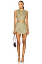 view 5 of 6 x REVOLVE Emilie Ultra Mini Skirt in Khaki