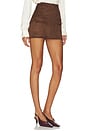 view 2 of 6 Amelia Suede Mini Skirt in Mocha