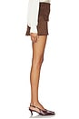 view 3 of 6 Amelia Suede Mini Skirt in Mocha
