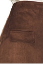 view 6 of 6 Amelia Suede Mini Skirt in Mocha