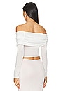 view 3 of 4 Madrid Off Shoulder Top in White