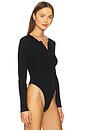 view 3 of 5 Henley Bodysuit in Black