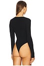 view 4 of 5 Henley Bodysuit in Black