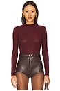 view 1 of 4 x REVOLVE Lounge Katya Sheer Top in Burgundy