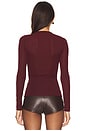 view 3 of 4 x REVOLVE Lounge Katya Sheer Top in Burgundy