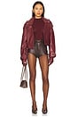 view 4 of 4 x REVOLVE Lounge Katya Sheer Top in Burgundy