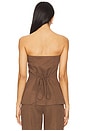 view 3 of 5 Emilie Strapless Top in Coffee