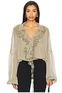 view 1 of 4 Pearl Top in Khaki