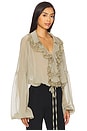 view 2 of 4 Pearl Top in Khaki