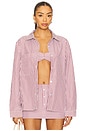 view 1 of 6 x REVOLVE Estelle Shirt in Cranberry Stripe