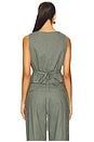 view 3 of 4 x REVOLVE Allegra Linen Vest in Green