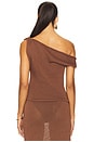 view 3 of 4 Cali Top in Chocolate