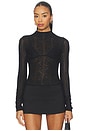 view 1 of 5 Rhea Lace Top in Black