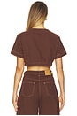 view 3 of 4 Tilla Denim Top in Chocolate