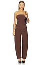 view 4 of 4 Lex Denim Corset Top in Chocolate