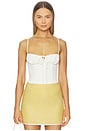 view 1 of 4 Lelessa Corset Top in Vanilla