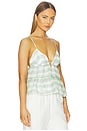 view 2 of 4 Fallen Peplum Top in Green Gingham