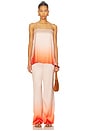 view 4 of 4 TOP LONG AMAYA in Peach Ombre