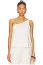 view 1 of 5 Ismene One Shoulder Top in White