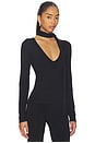 view 3 of 5 TOP EN MAILLE KIMMY in Black