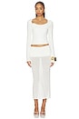 view 4 of 4 Ashley Scoop Neck Top in White