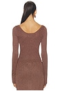 view 3 of 5 Rumer Long Sleeve Knit Top in Chocolate