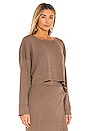 view 2 of 4 Cece Knit Top in Chocolate