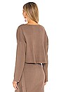 view 3 of 4 Cece Knit Top in Chocolate
