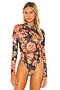 view 2 of 5 Davinci Bodysuit in Red Floral