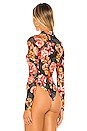 view 4 of 5 Davinci Bodysuit in Red Floral