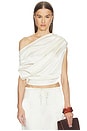 view 1 of 5 DOVE ONE SHOULDER 탑 in Cream