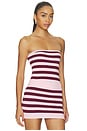 view 2 of 4 Rita Knit Bandeau Top in Pink Stripe