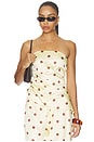 view 1 of 5 Lyra Top in Butter Polka Dot