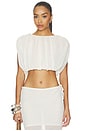 view 1 of 4 Mara Gathered Top in Off White