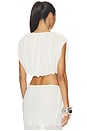view 3 of 4 Mara Gathered Top in Off White