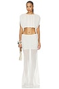 view 4 of 4 Mara Gathered Top in Off White