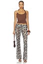 view 4 of 5 Lexie Twist Halter Tank in Mocha