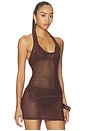 view 2 of 4 Casey Crochet Halter Top in Chocolate