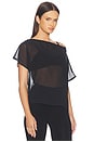 view 2 of 4 Karmi Sheer Top in Black