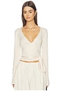 view 1 of 6 Nikola Wrap Top in Cream