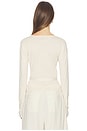 view 3 of 6 Nikola Wrap Top in Cream