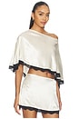 view 2 of 4 Zaley Poncho Top in Cream
